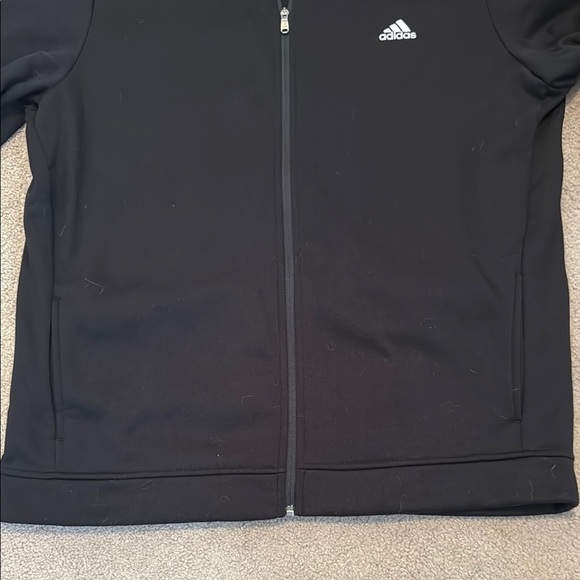 Adidas Golf Black Performance Jacket with Stand-Up Collar - Picture 4 of 5